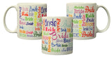 "Bride" Wrap Around Bridal Design 11oz Coffee Mug