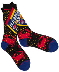 Men's Old Bay Seafood Seasoning Spicy Crab Crew Socks