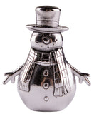 Snowman Wishes Zinc Silver Toned Snowman Charm w/ Story Card