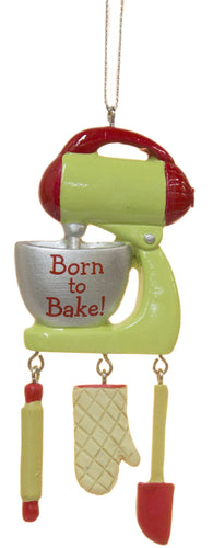 4.25 Inch "Born to Bake" Stand Up Mixer Ornament