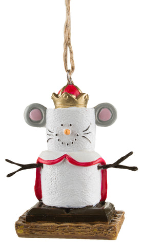 S'mores Nutcracker Style Ornament - Mouse