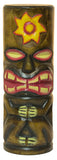 Hand Carved Hand Painted 10 Inch Large Tiki Totem Pole - Sun