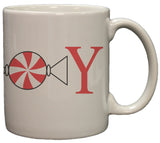 Candy "Joy" Holiday 11 Oz Ceramic Coffee Mug