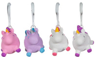 Naughty Pooping Animals - Set Of 4 Pooping Unicorns w/ Carabiner Clip