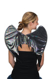 Costume Accessory- Multicolor Iridescent Bat Wings w/ Elastic Straps
