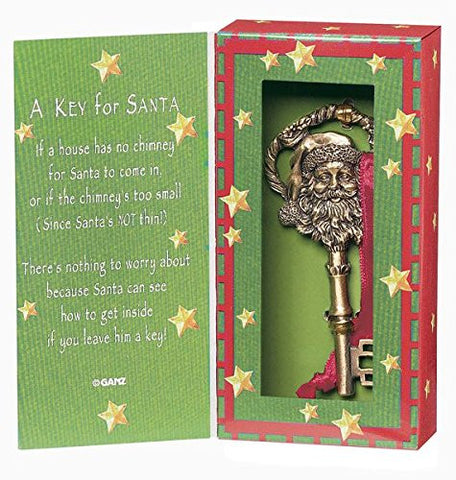 Ganz A Key for Santa Ornament Zinc Set