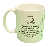Stuart Scott Tribute Beat Cancer Coffee Mug Microwave & Dishwasher Safe!