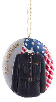 Support Our Troops US Military Uniform Ornament- Marines