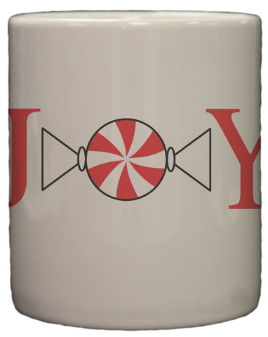 Candy "Joy" Holiday 11 Oz Ceramic Coffee Mug