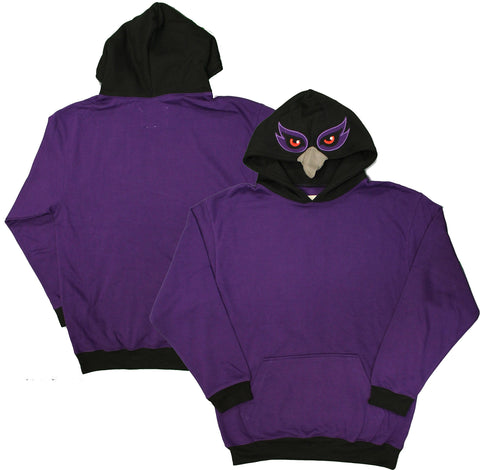 Baltimore, Maryland Purple Friday Raven Face Men's Costume Hoodie
