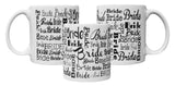 "Bride" Wrap Around Bridal Design 11oz Coffee Mug