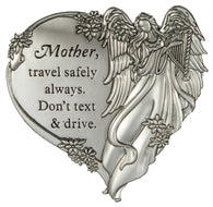 Ganz Zinc Guardian Angel Visor Clip - Don't Text And Drive -Mother