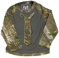 Little Boys (2-4) "Sharp Dressed Buck" Long Sleeve Realtree Camo Raglan