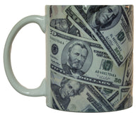 All Around Print Money Collage Coffee Mug Microwave & Dishwasher Safe!