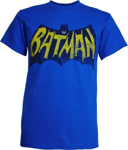 Batman Distressed Vintage Logo Men's T-Shirt, Small