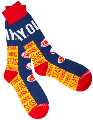 Officially Licensed Old Bay Seafood Seasoning Old Bay Again Dress Socks