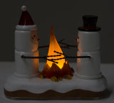 Christmas Decoration- S'mores Campfire LED Shimmer Lighted Figurine