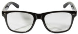 Clear Lens Solid Black Rimmed Nerd Glasses
