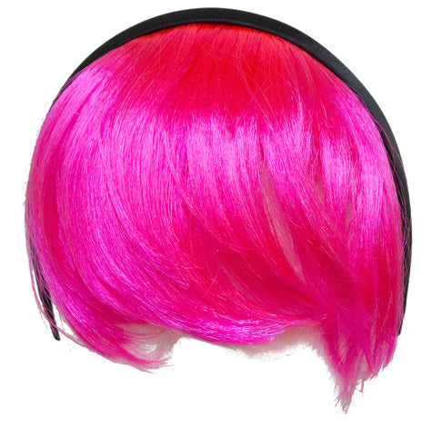 Costume Accessory - Neon Hair Bangs Headband (Pink)