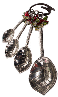 Attractive Cardinals 4 Piece Ornate Zinc Measuring Spoon Set