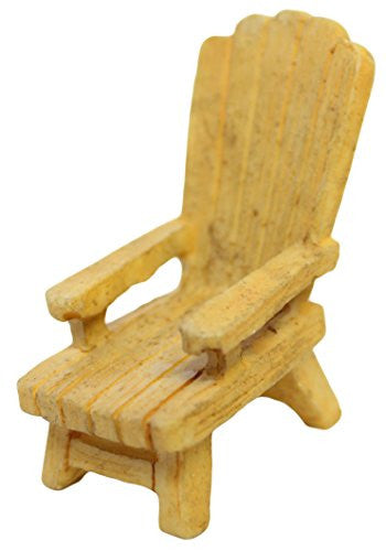 Ganz Collectible Fairy Garden 2 Inch Wooden Style Deck Chair