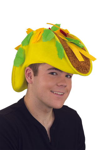 Funny Halloween/ Costume Hat - Unisex Adult Felt Taco Hat