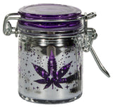 Marijuana Pot Buds Stash Jar w/ Clamping Lid In Choice Of Design