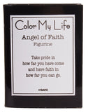 Color My Life Inspirational Zinc Angel Of Faith Figurine w/ Story Card
