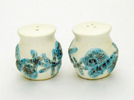 Ceramic Seashell Shell Design Salt & Pepper Set Small At Just 2 Inches Tall