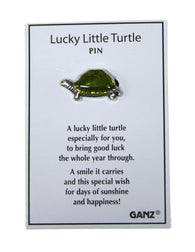 Ganz Good Luck Pins- Lucky Little Turtle