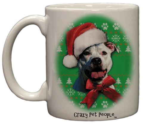 Dog Lovers Pitbull Ugly Sweater Christmas Design Ceramic Coffee Mug