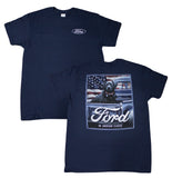 Men's Ford FMC American Classic w/ Black Labrador In Pickup Truck T-Shirt