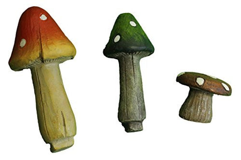 Ganz Collectible Fairy Garden Mushrooms Set of 3