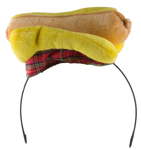 Funny Plush Headband- Hot Dog