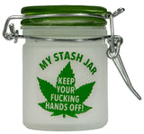 Marijuana Pot Buds Stash Jar w/ Clamping Lid In Choice Of Design