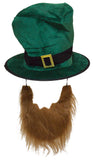 St. Patrick's Day Costume Accessory Green Top Hat W/Beard