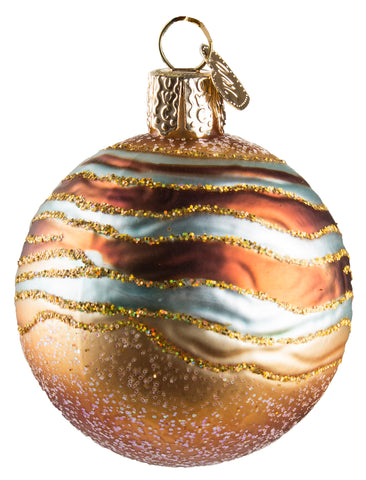 Old World Christmas Planet Jupiter Blown Glass Ornament