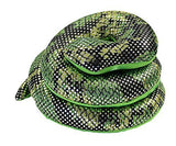 16 Inch Long Sand Filled Green Glitter Plush Snake Toy/ Paperweight