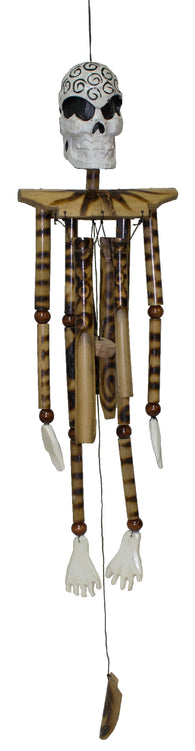 Hand Made Wood/ Bamboo Skeleton Wind Chime