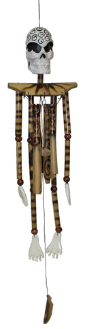 Hand Made Wood/ Bamboo Skeleton Wind Chime