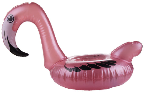 Pool Accessory - Fun and Tacky Inflatable Floating Flamingo Drink Holder