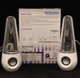 Water dance and LED Lamp Speakers for PC Laptop MP3 Phone (White)