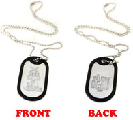 Walking Dead Dog Tag Necklace "Keep Calm And Call Michonne"