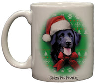 Dog Lovers Black Lab Ugly Sweater Christmas Design Ceramic Coffee Mug