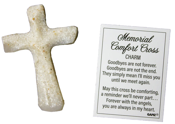 2 Inch Memorial Comfort Cross Charm with Story Card – LindasGifts