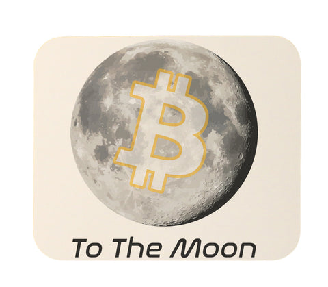 Bitcoin To The Moon Mouse Pad