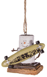 S'mores Skate Boarder Christmas/ Everyday Ornament